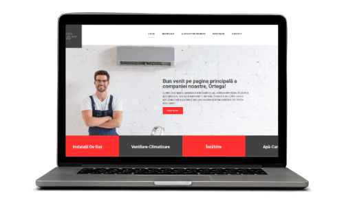 Website companie instalații gaze și climatizare