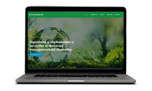 Pagina web servicii management deșeuri.