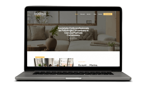 Societate psihologie pe ecran laptop