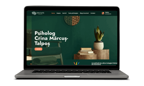 Pagina web a psihologului Crina Mărcuș-Talpoș